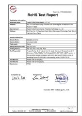 RoHS report certificate from Tianjin Ruihe Import and Export Co., Ltd.
