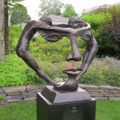 Park Public Art Sculptures Abstract Blog Image Sitting Man Statue - Image 5