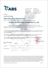 ABS certificate of Yueqing Xinxing Cable Accessories Co., Ltd. – certificate photo, supplier certificates section