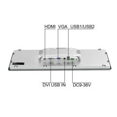 21.5 Inch Industrial Embedded Control Panel IP65 Waterproof Dustproof Capacitive Touch Screen Monitor Manufacturers HMI LCD Display - Image 3