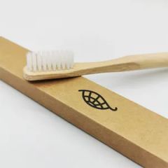 OEM Customized Biodegradable Organic Bamboo Toothbrush Soft Nylon Bristles for Home Use - Image 2