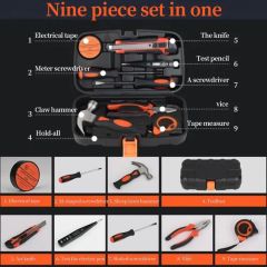 High Quality 9PCS Promotional Household Hand Tool Set MOQ 300 Sets Origin China Brand Behappy Trademark BEHAPPY Product Socket - Image 6