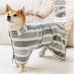 Fast Drying Adjustable Microfiber Bath Robe for Pets & Cats Fastness 4 Size Large Origin China Packaging Bag Trademark - Image 2