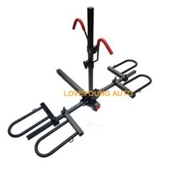 2 Bikes Folding Platform Style Bike Rack Hitch Mounted Bicycle Car Rack Carrier - Image 3