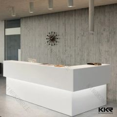 Modern Design Custom Made Solid Surface Commercial Reception Office Table - Image 1