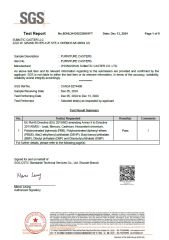 RoHS certificate from Zhongshan Sumatic Caster Co. Ltd.