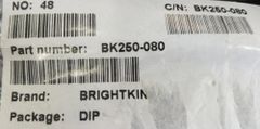 250 Brightkin Ceramic Capacitors, For Fans Terminals 2 Material Ceramic Usage/Application Fans Product Capacitance 250 Type of Capacitors Single Layer - Image 1
