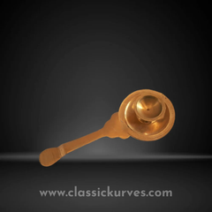 Brass aarthi stand holder, For Home Purity Yes Color Golden Material Brass Brand Classickurves Usage/Application Home Country of Origin Made in - Image 4