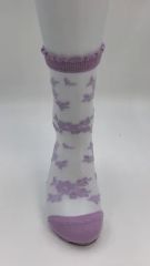 Sheer Sock with Nylon Motif - Image 2