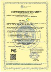 FCC certificate from Shenzhen GM Technology Co., Ltd.
