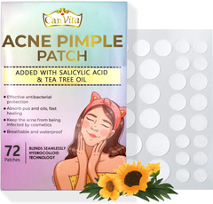 CanVita Pimple Patches - 72 Dots of Effective Solution for acne and pimples , tea tree oil and salicylic acid - Image 6