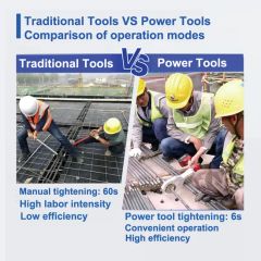 Rebar Connecting Tools Electric Working Rebar Torque Wrench Torque 105 Brand Trico Model D40A-C Origin China Weight 4.52kg - Image 4