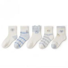 Factory Direct Wholesale Spring Summer Baby Socks-Cute Cartoon Thin Seamless Breathable Crew Infants Socks - Image 1