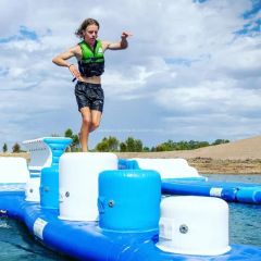 Aquapark Fun Pillars Inflatable Water Park / Swimming Pool Inflatable Water Games Equipment - GUANGZHOU BOUNCIA INFLATABLES LIMITED