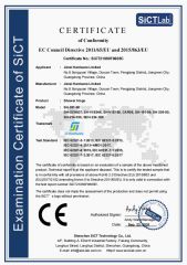 CE Certification certificate from Jietai Hardware Limited