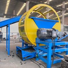 Rubber Tyre Recycling Plant / Tire Shredder Machine Size 20cbm Voltage 380V Motor 22kw*2 Weight 4500kg Trademark OULI VFD Custom-Made - Image 1