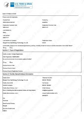 FDA Certificate certificate from Ningxia Pure Goji Biology Technology Co., Ltd.