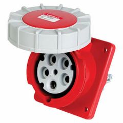 Ip56 36 W Industrial Plug Socket Material PVC Pin Type 4 Pin IP Rating IP56 MCB Protected Yes Current Rating 36 W Key Lock Facility - Image 1