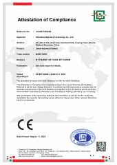 CE LVD INDUSTRIAL SWITCH certificate from Shenzhen Longxing Industrial Co., Ltd.