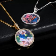 45mm Memory Pendants Necklace Hip Hop Custom Photo Locket Picture Pendant Photo Pendants - Image 5