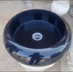 White Marble Table Top Wash Basin Shape Round Color White Material Marble Size 30 Inch (Dia) Finishing Polished Design Type - Image 6
