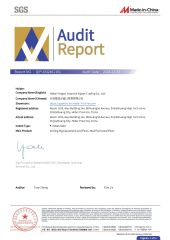 SGS certificate of Hebei Yingpai Import & Export Trading Co., Ltd. – certificate photo, supplier certificates section