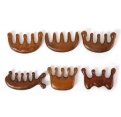 Natural Wooden Therapy Massage Comb Head Face Scalp Gua Sha Massager - Qinghe Chunol Medical Device Co., Ltd.