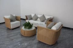 All Weather PE Rattan Wicker Outdoor Furniture Leisure Sectional Sofa - Image 6