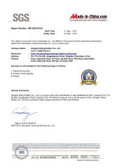 SGS REPORT certificate from Qingdao Rising Rubber Co., Ltd.