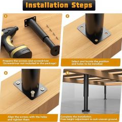 Height-Adjustable Bed Support Legs for Bed Frames, Tables Origin China Trademark Hanyang HS Code 7317000000 Customized Customized - Image 2