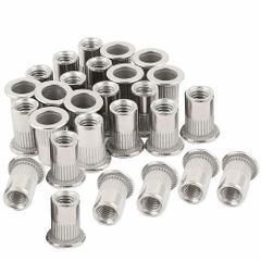 Mild Steel Rivet Insert Nut Shape Round Threaded Yes Hardness 30-40 HRC Material Mild Steel Technique Hot Rolled Feature Corrosion - Image 2