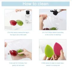 Blender Sponges Makeup Sponge Set Multi-Colored with 1 Mini Makeup Sponge - Image 5