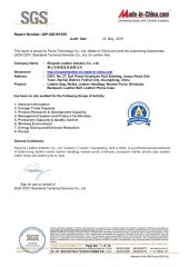 SGS certificate of Foshan Ringnok Leather Industry Co., Ltd. – certificate photo, supplier certificates section