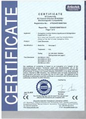 Cake Showcase Certification certificate of Guangzhou Wiberda Kitchen Appliances & Refrigeration Equipment Co., Ltd. – certificate photo, supplier certificates section