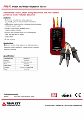 Non-Contact 3 Phase Sequence and Motor Tester Warranty 1year Power 9V battery Weight 13.4oz (380g) Brand PCE - Image 3