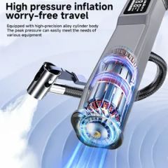 Skylla Air Pump Inflator Flashlight Cordless Portable Air Compressor Motorcycle Car Tire Inflator - Image 3