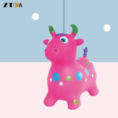 PVC Inflatable Animal Jump Toy Fix Color Cow Customized Animal - Image 2