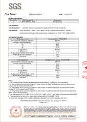 Anti-bacterial Alum Ceiling test report certificate from Guangzhou Season Decoration Materials Co., Ltd.