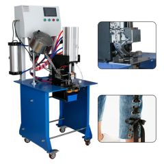 Automatic Eyelet Punching Machine for Tennis Net Origin China Condition New Net Weight 190kg Model NO. QC16002 HS Code 8479819000 - Image 2