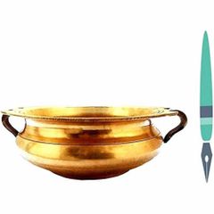 Brass Urli Color Gold Material Brass Finish Polished Capacity 1 Litre Usage Event Decor Design Style Ethnic Design Curved - Image 7