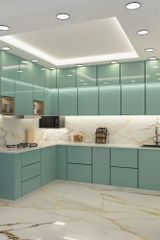 Modular Kitchen Interior Designing Service Surface Finish Sleek Material Quality Durable Aesthetic Style Modern & - Image 1