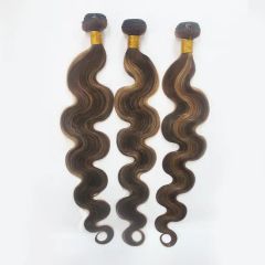 Wendy New Two Tone Virgin Remy Human Hair Grade 6A Hand Feel Soft Dyeable Dyeable Length 12-28inch Color Muti-Color Hair Density - Image 4