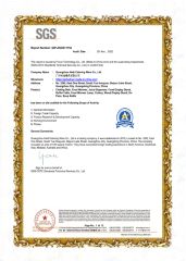 SGS certificate from GUANGZHOU HADI CATERING WARE CO., LTD