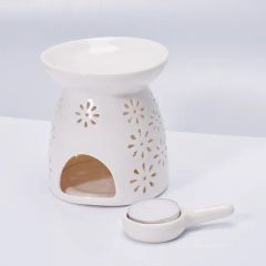 Little Flower Pattern Incense Smoke Furnace Aromatherapy Oil Diffuser for Home Scents - Image 5