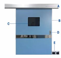 Automatic Door with Radiation Proof Hospital Room Position Room HS Code ...
