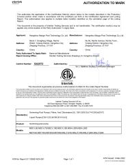 ETL certificate from Hangzhou Maygo Pool Technology Co., Ltd.
