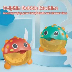 Automatic Bubble Blowing Bath Time Fun Cute Pufferfish Bath Bubble Machine Toy for Baby - Image 2