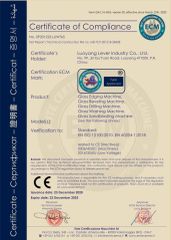 CE CERTIFICATE certificate from LEVER IMP & EXP CO., LIMITED