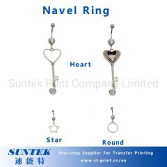 Sublimation Blank Fashion Navel Ring Style Fashion Piercing Navel Trademark SUNTEK Model NO. STB-NR03 HS Code - Image 1