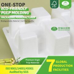 Kbd-Custom Logo Inner Support Pulp Tray - White Paper Packaging Tray Solution - Dongguan K.B.D Pack Pulp Mould Products Co., Ltd